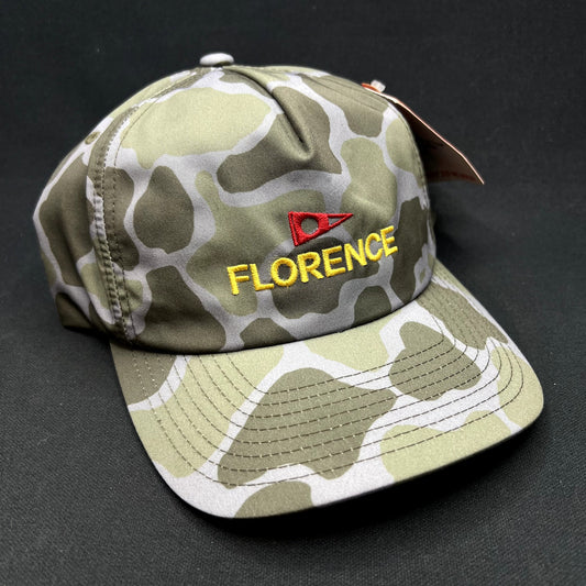 Florence Marine X Camo Snapback Hat Sample North Shore Tested Yupoongw