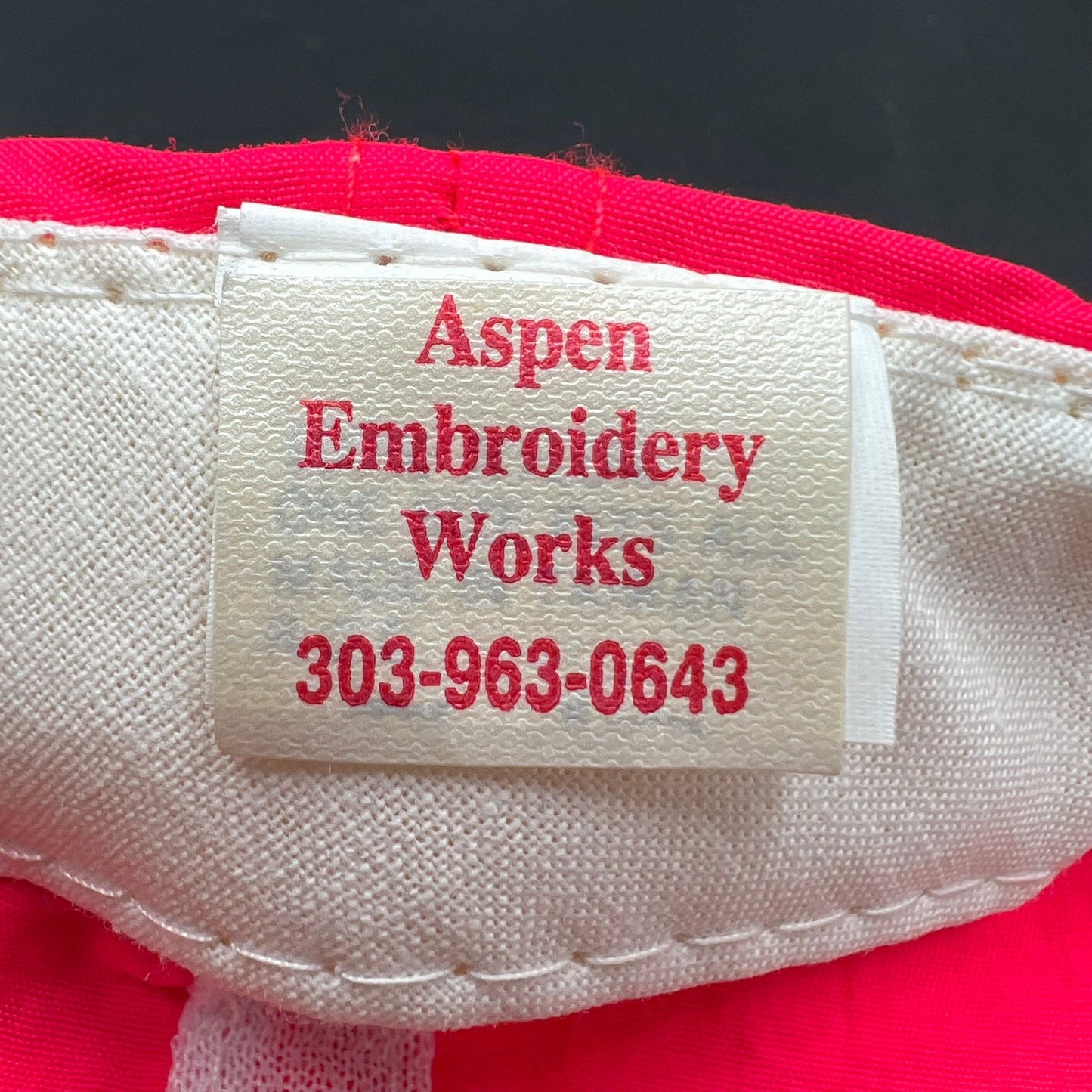 Vintage 1993 Aspen Air Show Snapback Hat Neon Red Jets Cap USA