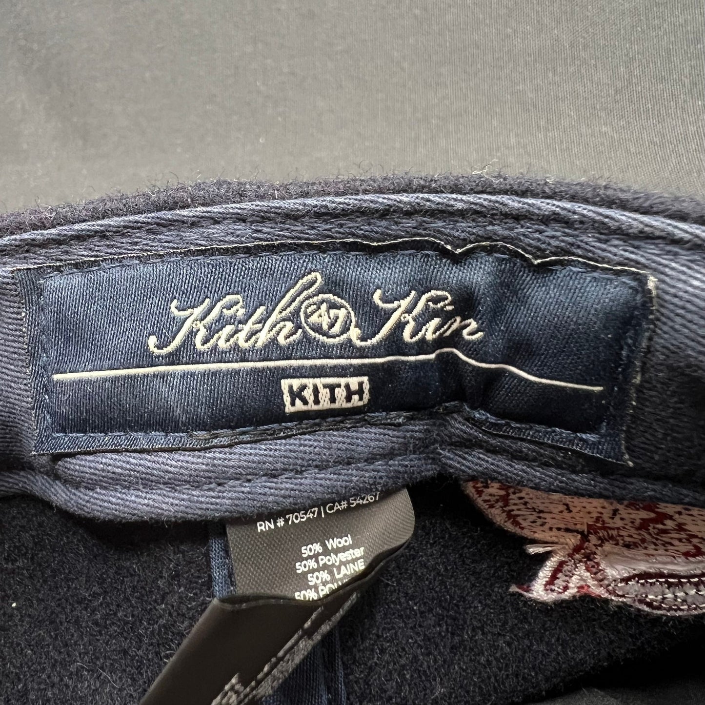 Kith x KidSuper “Kith & Kin” Wool Snapback Hat Black Script Logo