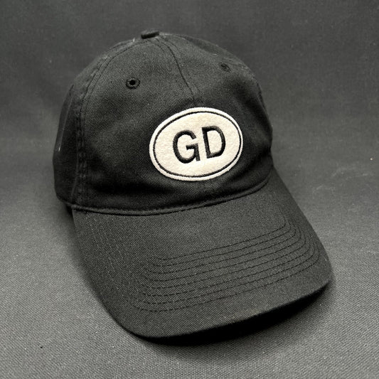 Hatteful Dead GD Logo Liquid Blue Strapback Hat Black