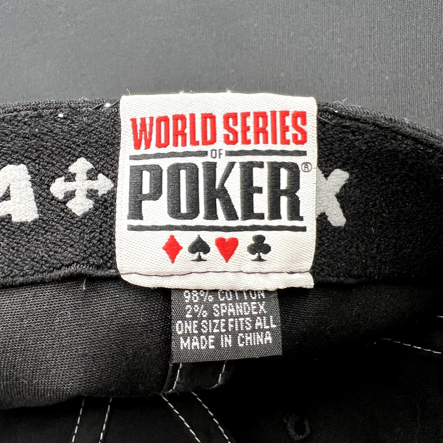 2010 World Series of Poker WSOP Flexfit Hat Black Poker Casino Cap