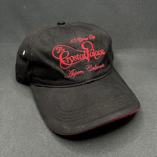 Vintage The Crystal Palace Aspen Colorado 50 Years Out Strapback Hat Velocity