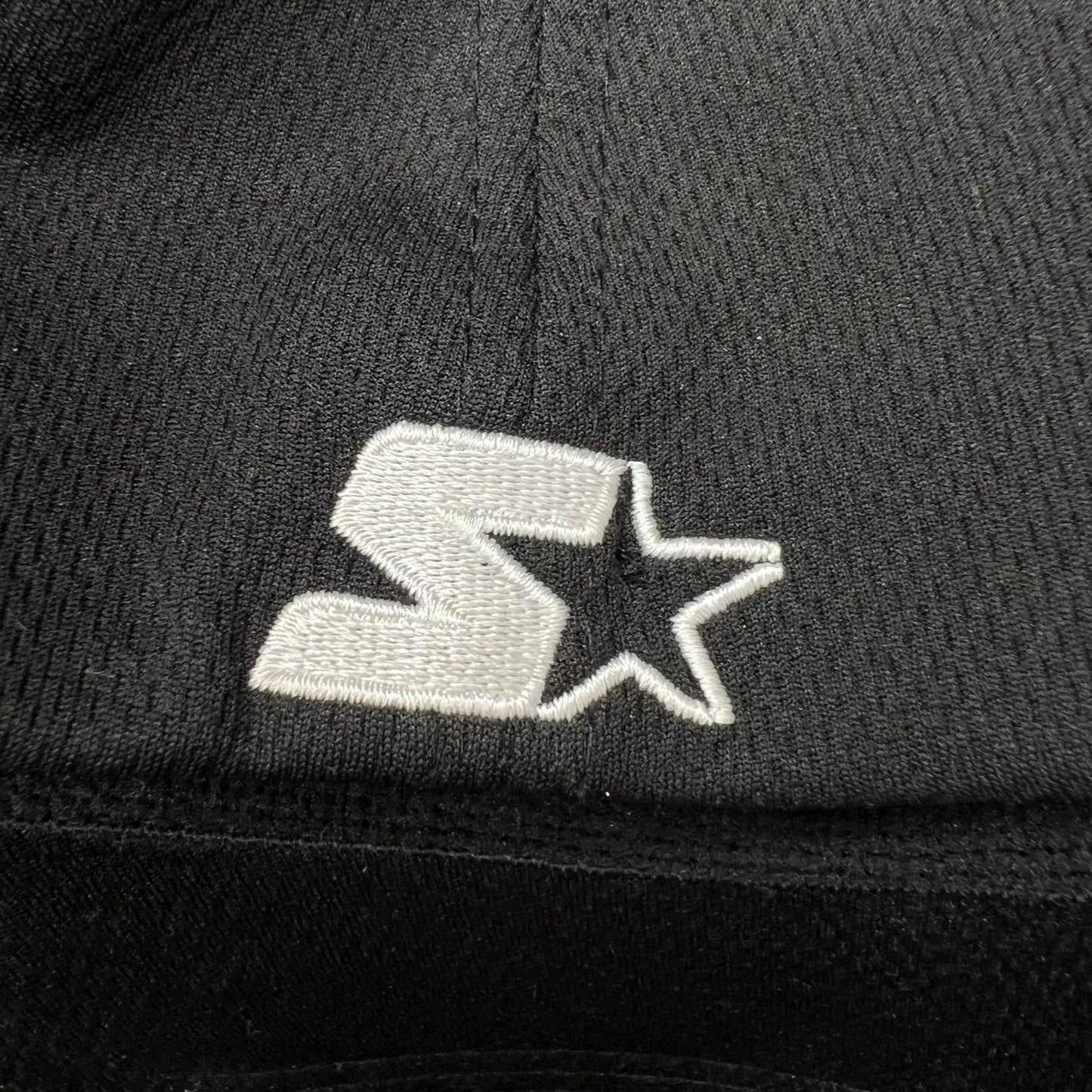Starter Brand Tonal Black Logo Fitted Hat Minimal Streetwear