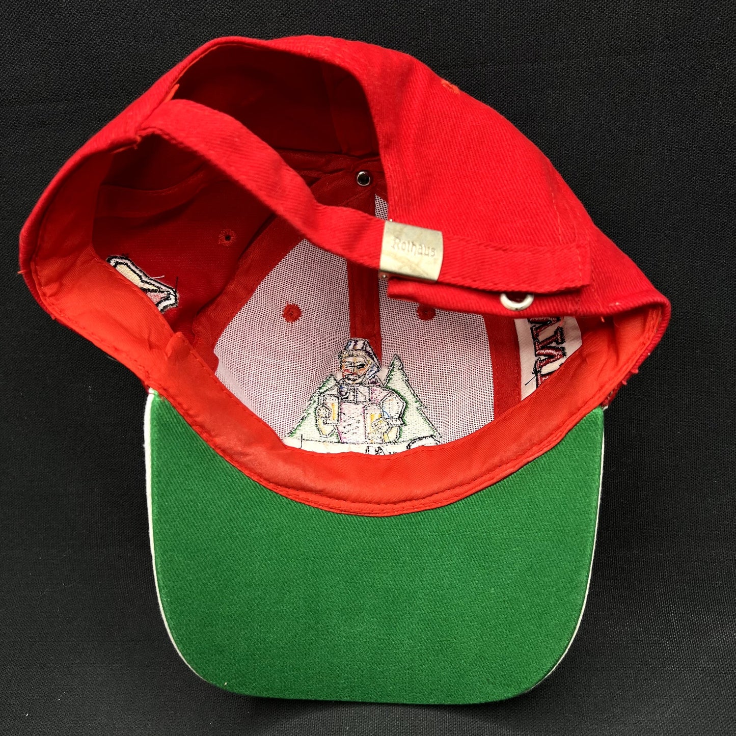 Rothaus German Beer Strapback Hat Brewery Promo Red White Green Cap