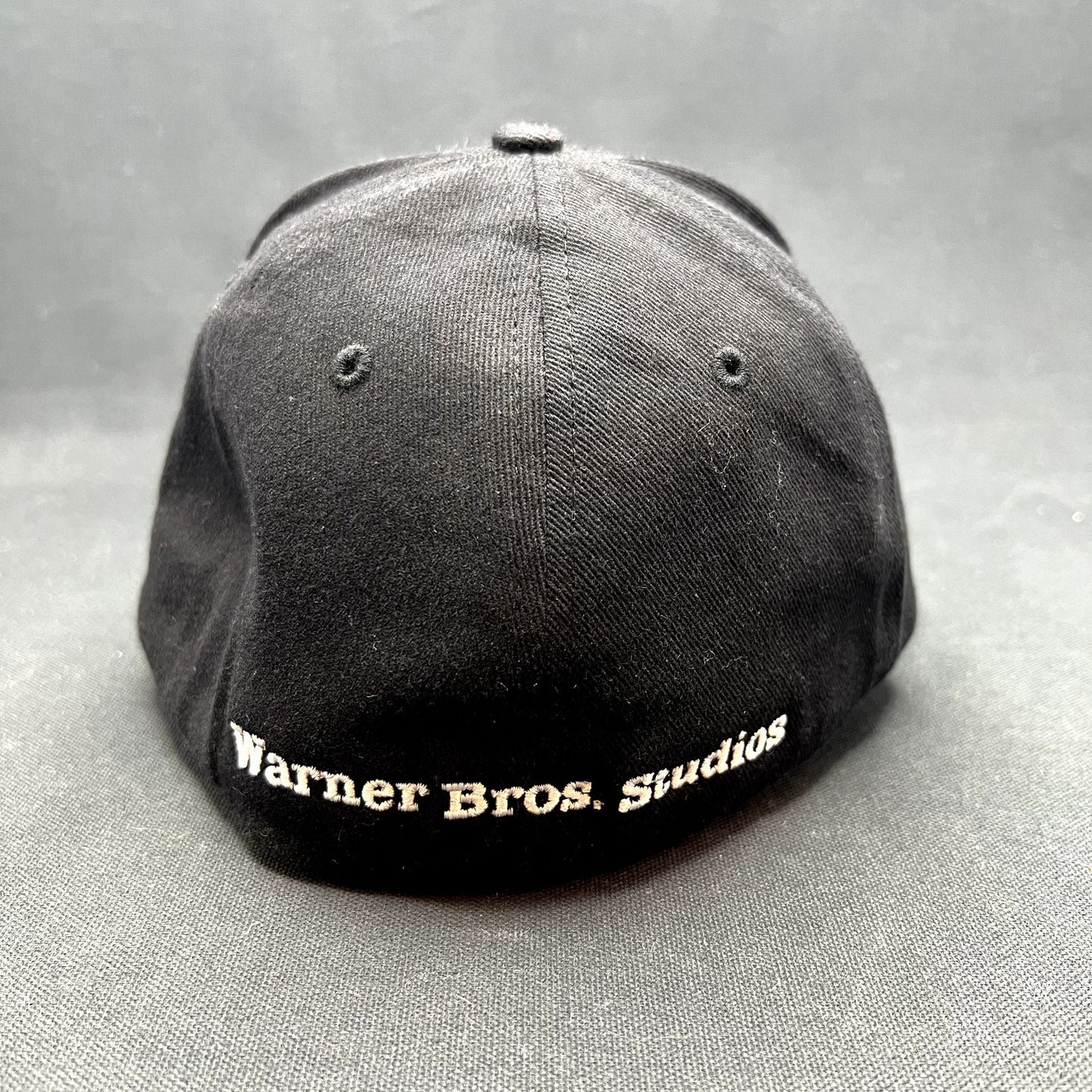 Warner Bros Studio Tour Hollywood Fitted Hat Black Blue WB Cap M/L