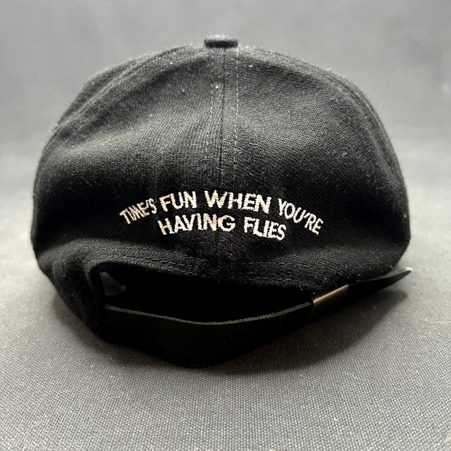Vintage Frog’s Leap Napa Valley Winery Strapback Hat Black Leather Strap