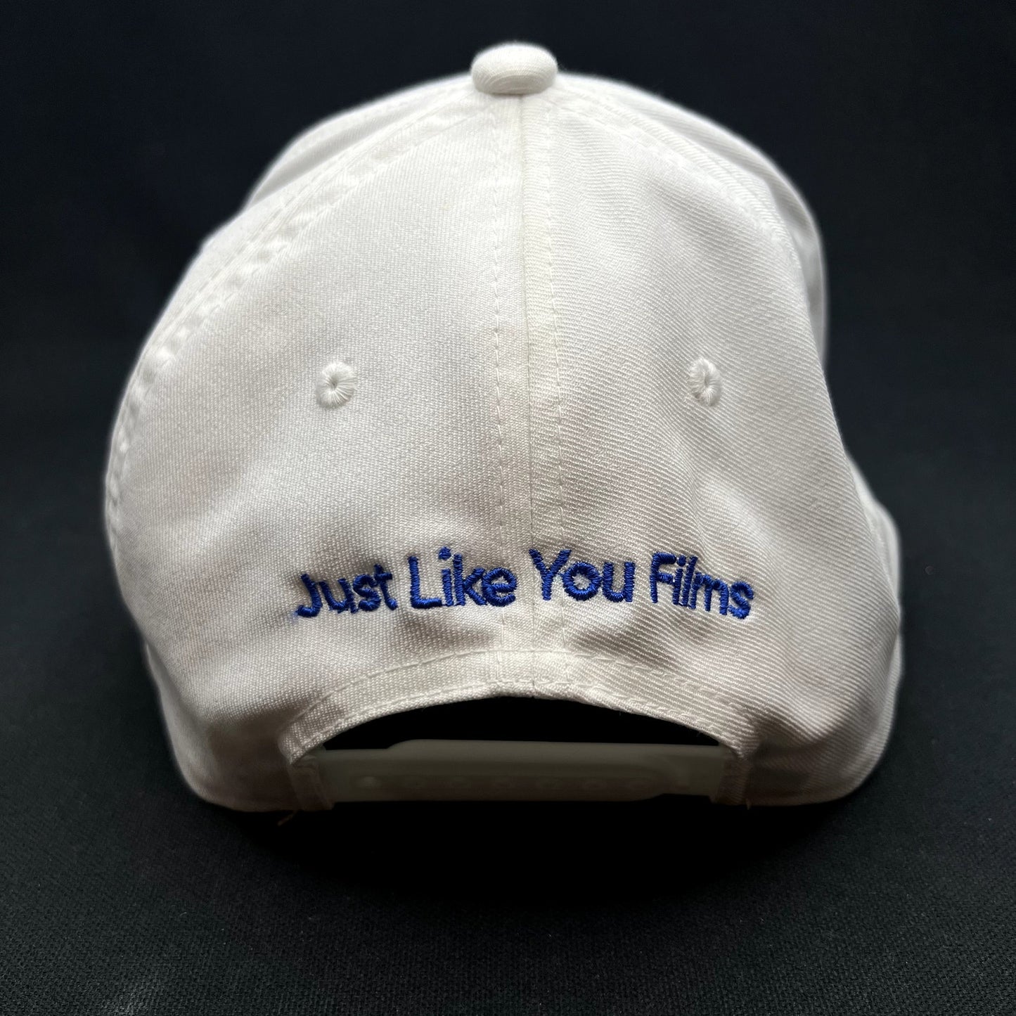 Just Like You Films White Blue Snapback Flexfit NU Hat