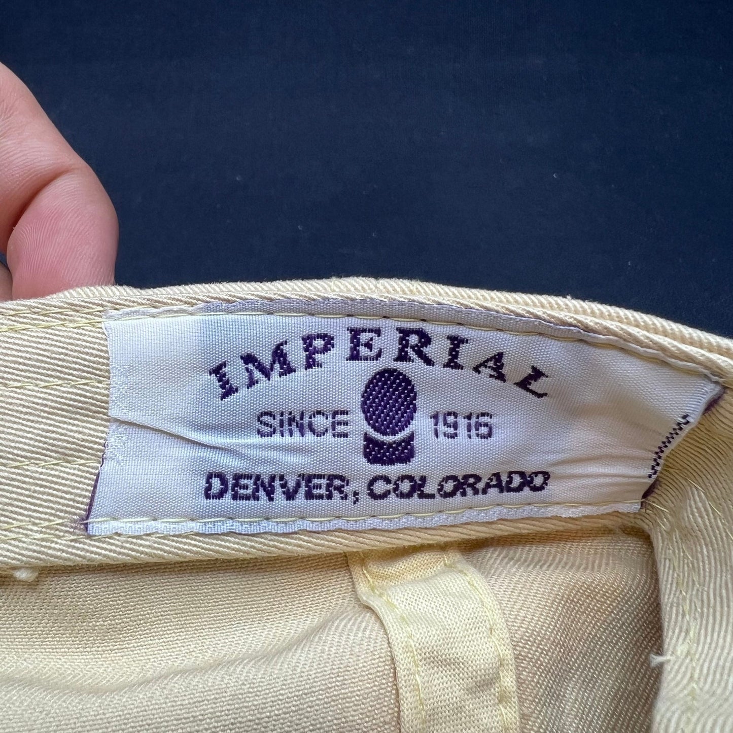 Vintage Rivers Edge Golf Strapback Hat Imperial Denver CO
