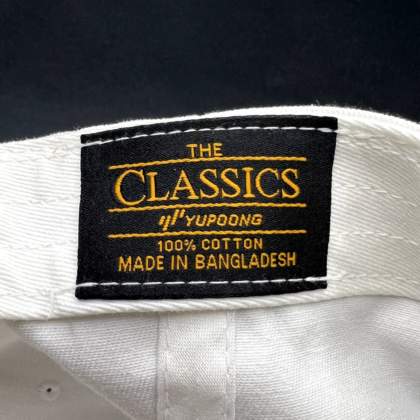 ALBA Palm Beach Strapback Hat White Yupoong Adjustable Cap