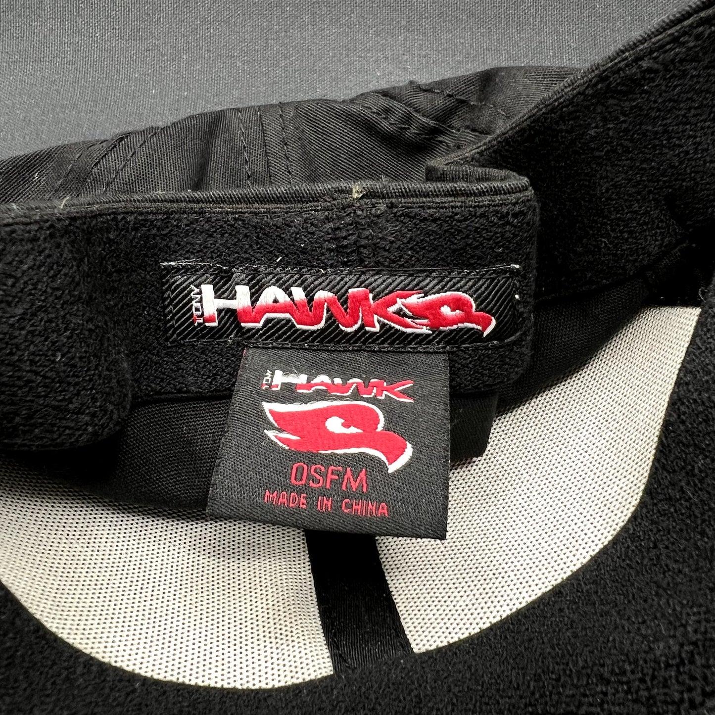 Tony Hawk Hawk Clothing Retro Logo Strapback Hat Black White OSFM