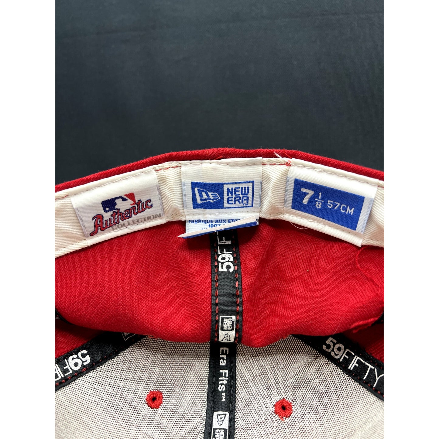 7 1/8 Vintage Washington Nationals DC Logo New Era 59FIFTY Fitted