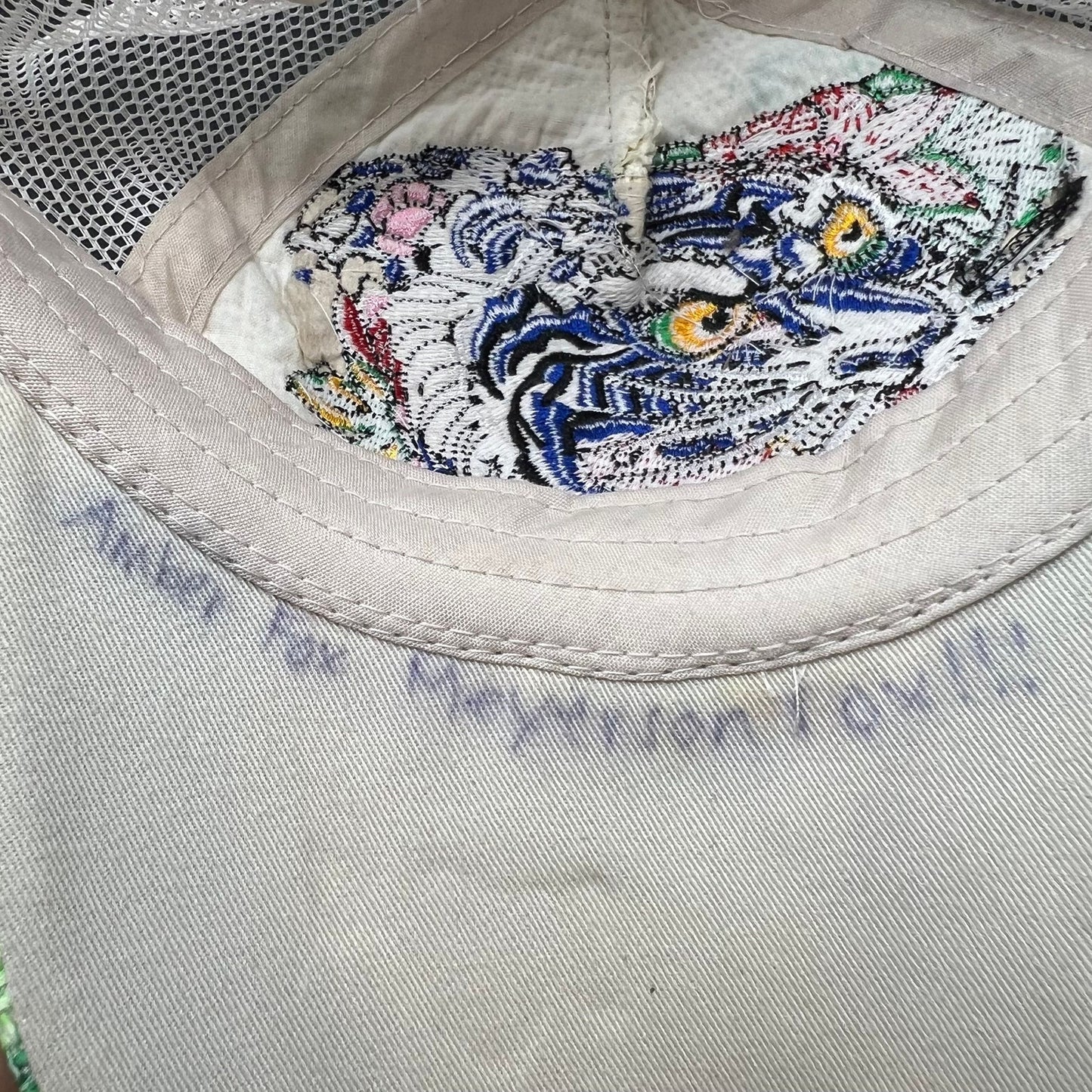 Ed Hardy Don Ed Hardy Tiger Rhinestone Trucker Hat Y2K