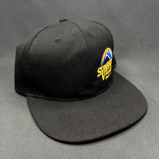 Vintage Sunshine Village Banff Canada Snapback Hat Ski Resort Black Cap