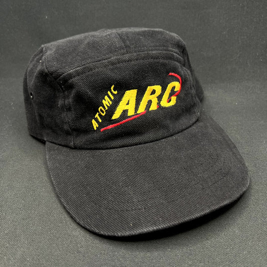 Vintage Atomic ARC Ski Strapback Hat Black Austria Alpine Skiing 90s Cap11