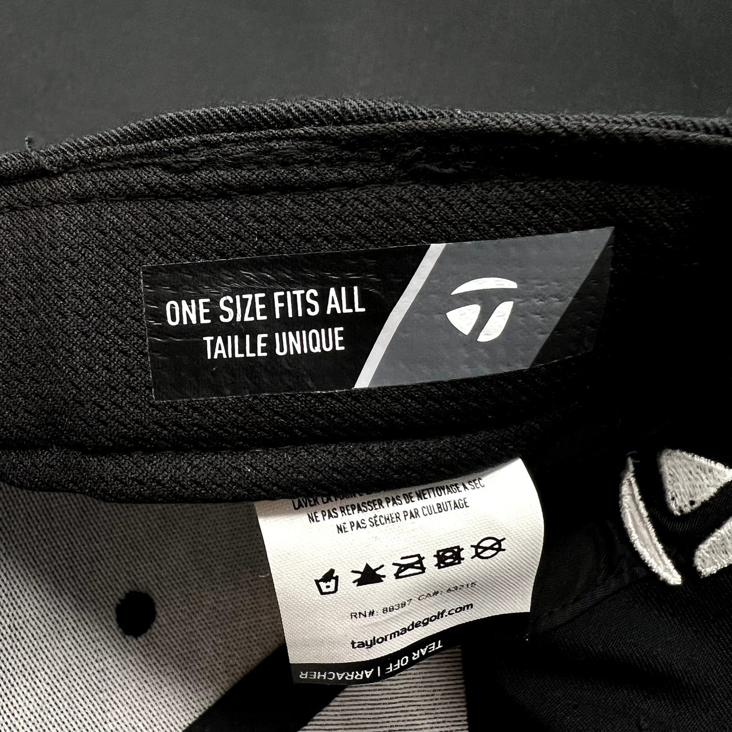 TaylorMade TP5 Golf Snapback Hat Black Adjustable Cap