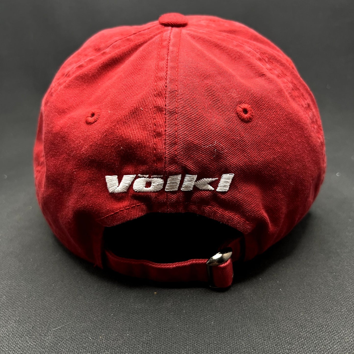 Vintage Volkl Skis Strapback Hat Red Snow Sports Skiing Cap