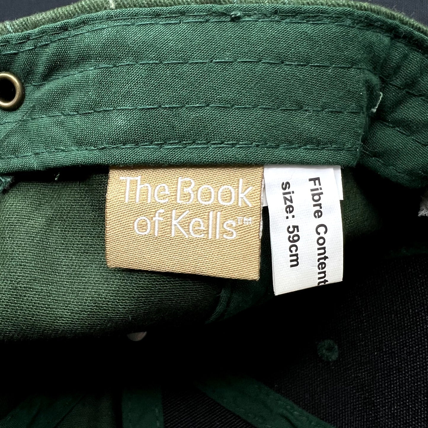 The Book of Kells Irish Strapback Hat Green Celtic Ireland Cap
