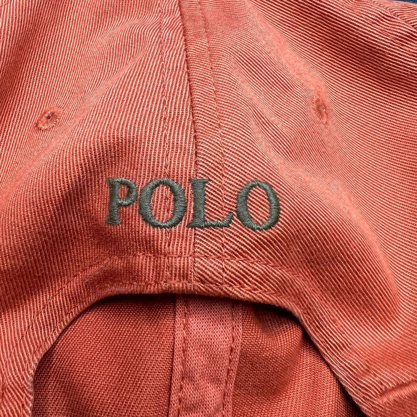 Polo Ralph Lauren Orange Strapback Hat Pony Logo Cap