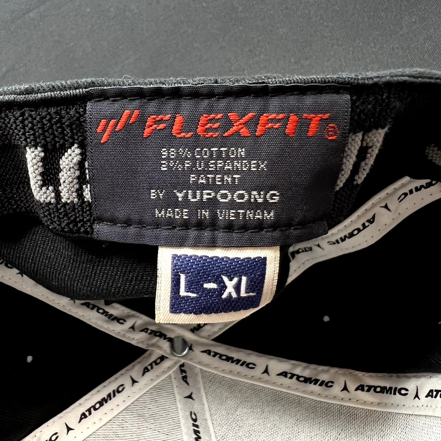 Atomic Skis We Are Skiing FlexFit Hat L/XL Black Ski Team Snow Sports Cap