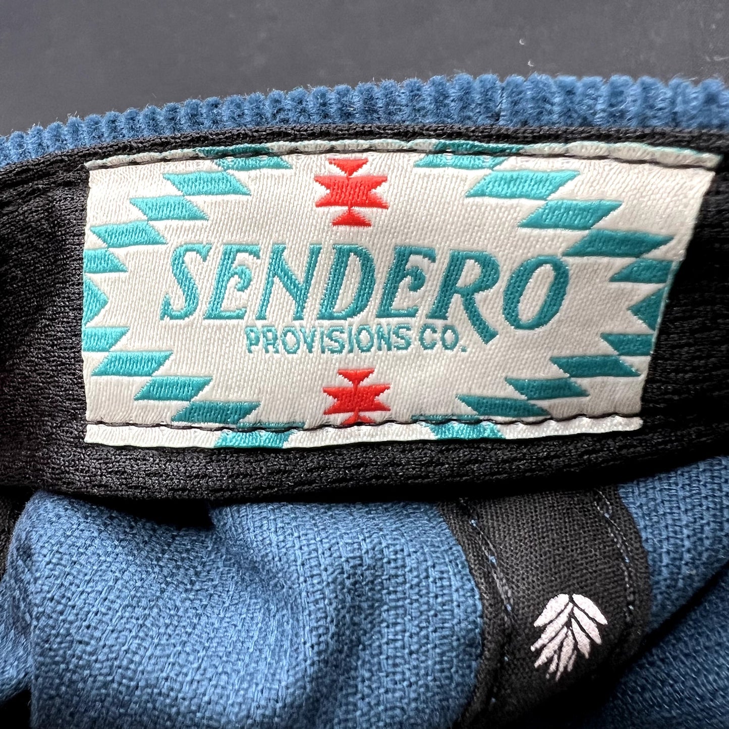 Sendero Provisions Co Corduroy Snapback Hat Blue Orange Rope Cap
