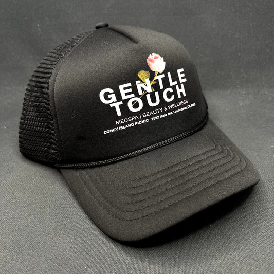 Coney Island Picnic Gentle Touch MedSpa Trucker Snapback Hat Black