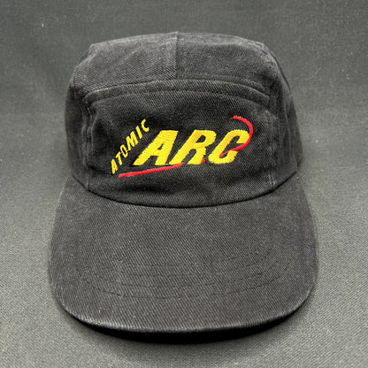 Vintage Atomic ARC Ski Strapback Hat Black Austria Alpine Skiing 90s Cap11
