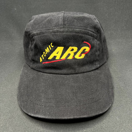 Vintage Atomic ARC Ski Strapback Hat Black Austria Alpine Skiing 90s Cap11