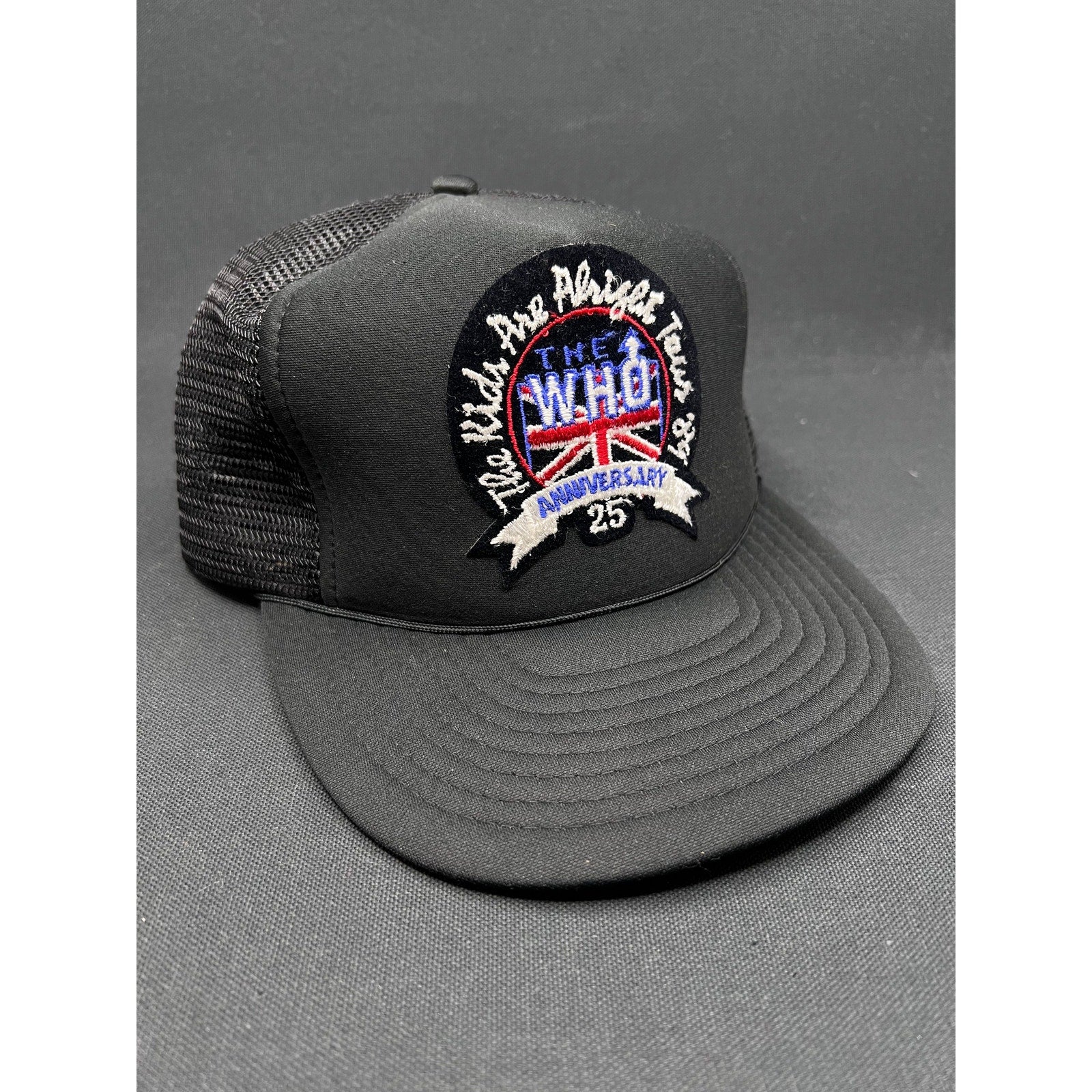 Vintage 1989 The Who 25th Anniversary Tour Hat The Kids Are Alright Trucker Cap