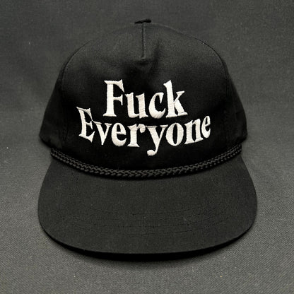 Fuck Everyone Snapback Hat Black Yupoong The Classics Statement Cap