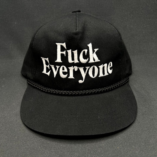 Fuck Everyone Snapback Hat Black Yupoong The Classics Statement Cap