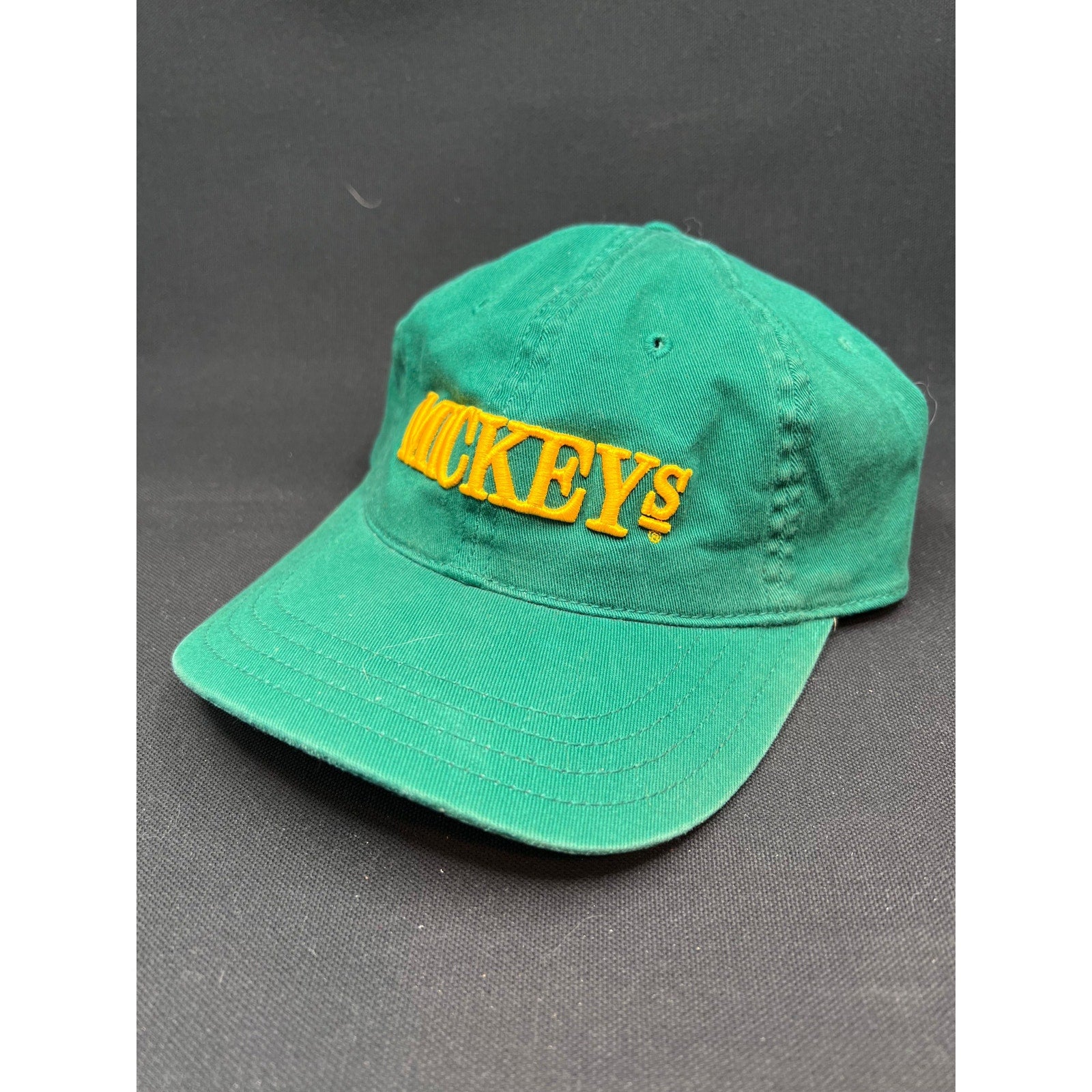 Vintage 90s Mickey’s Malt Liquor Hat Vision Concepts Green Gold Flex Fitted