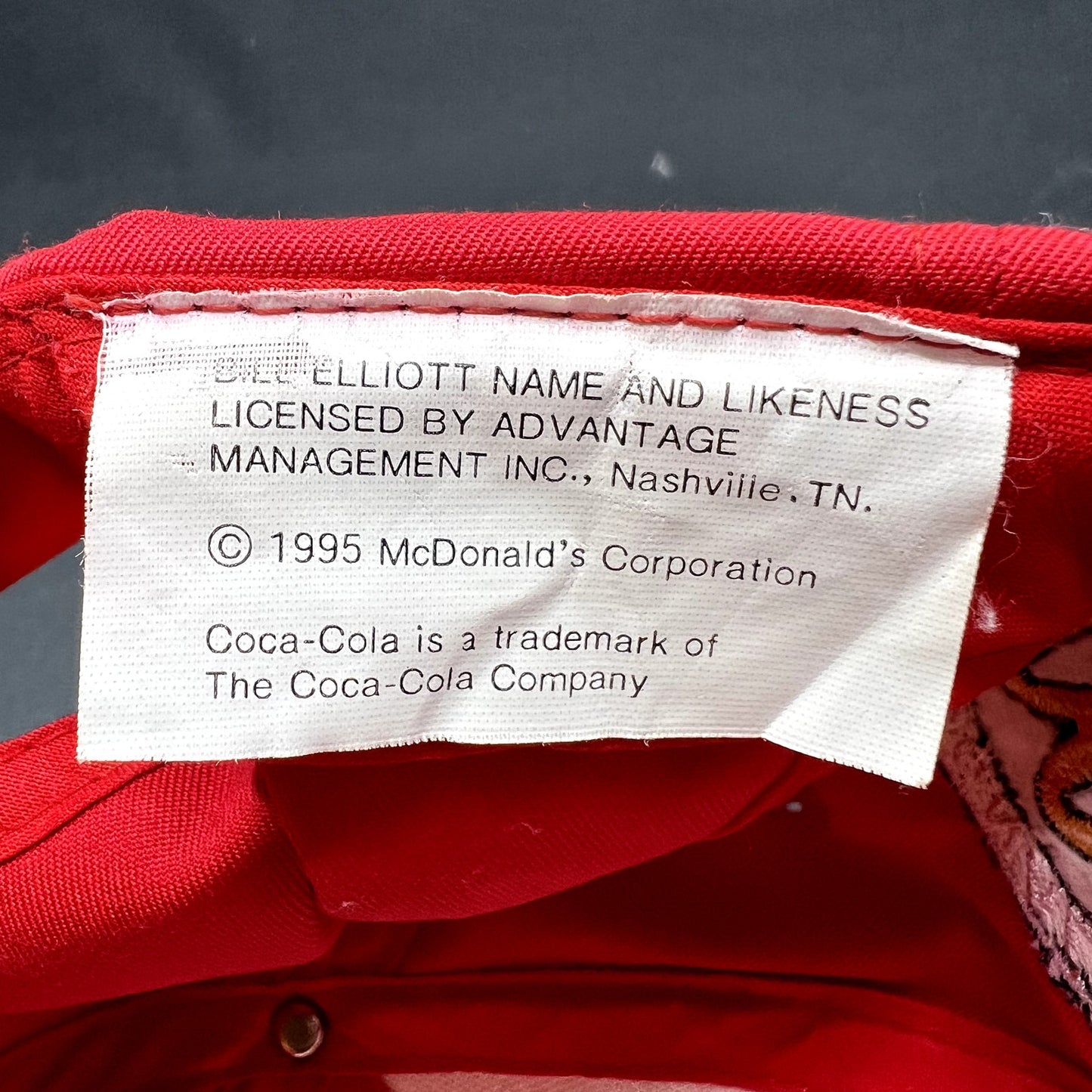 Vintage 1995 Bill Elliott 94 McDonald’s Racing Snapback Hat NASCAR