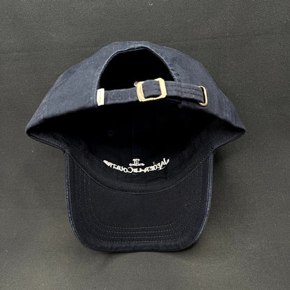 Vintage Jaeger-LeCoultre Luxury Watch Brand Strapback Hat Imperial Headwear Navy
