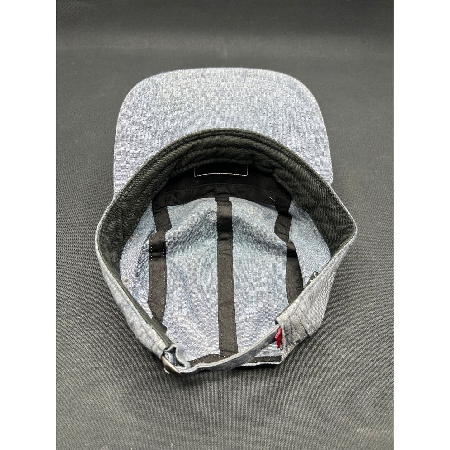 Oakley “Science Wrapped in Art” 5-Panel Cap – Light Denim Chambray Adjustable