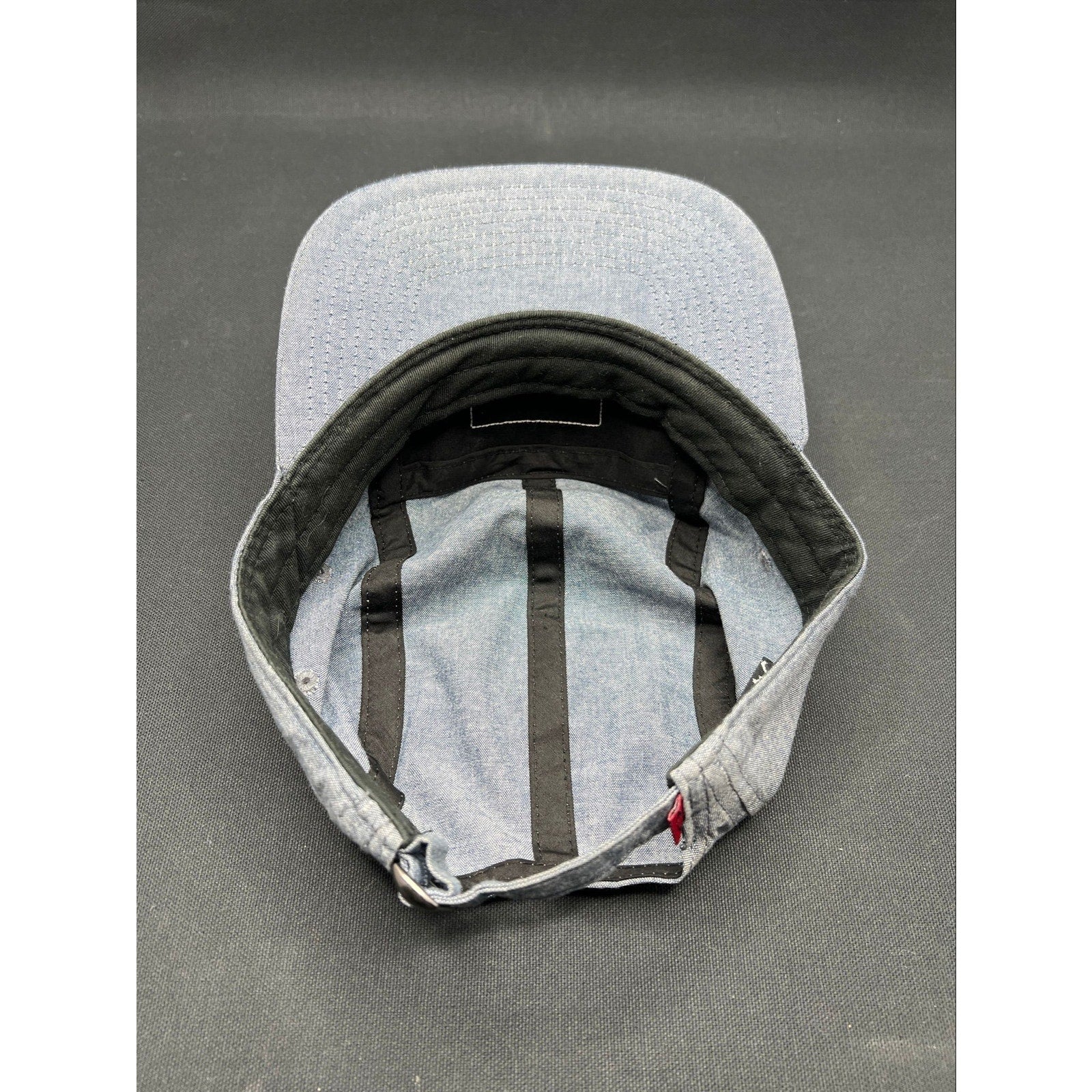 Oakley “Science Wrapped in Art” 5-Panel Cap – Light Denim Chambray Adjustable