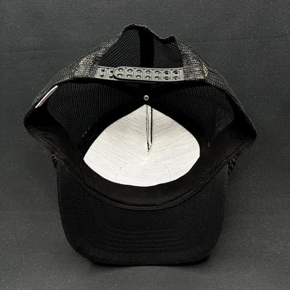 Vintage Calistoga Wine Trucker Snapback Hat Black Mesh Rope Cap Vineyard Napa
