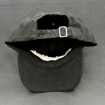 TaylorMade Golf Strapback Hat Black Minimal Logo Dad Cap