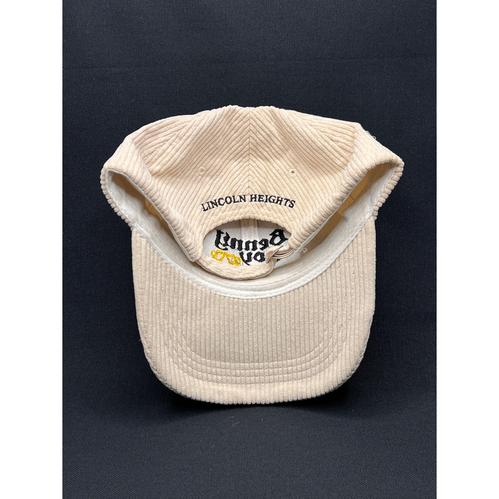 Benny Boy Brewing Lincoln Heights Corduroy Strapback Hat – Cream