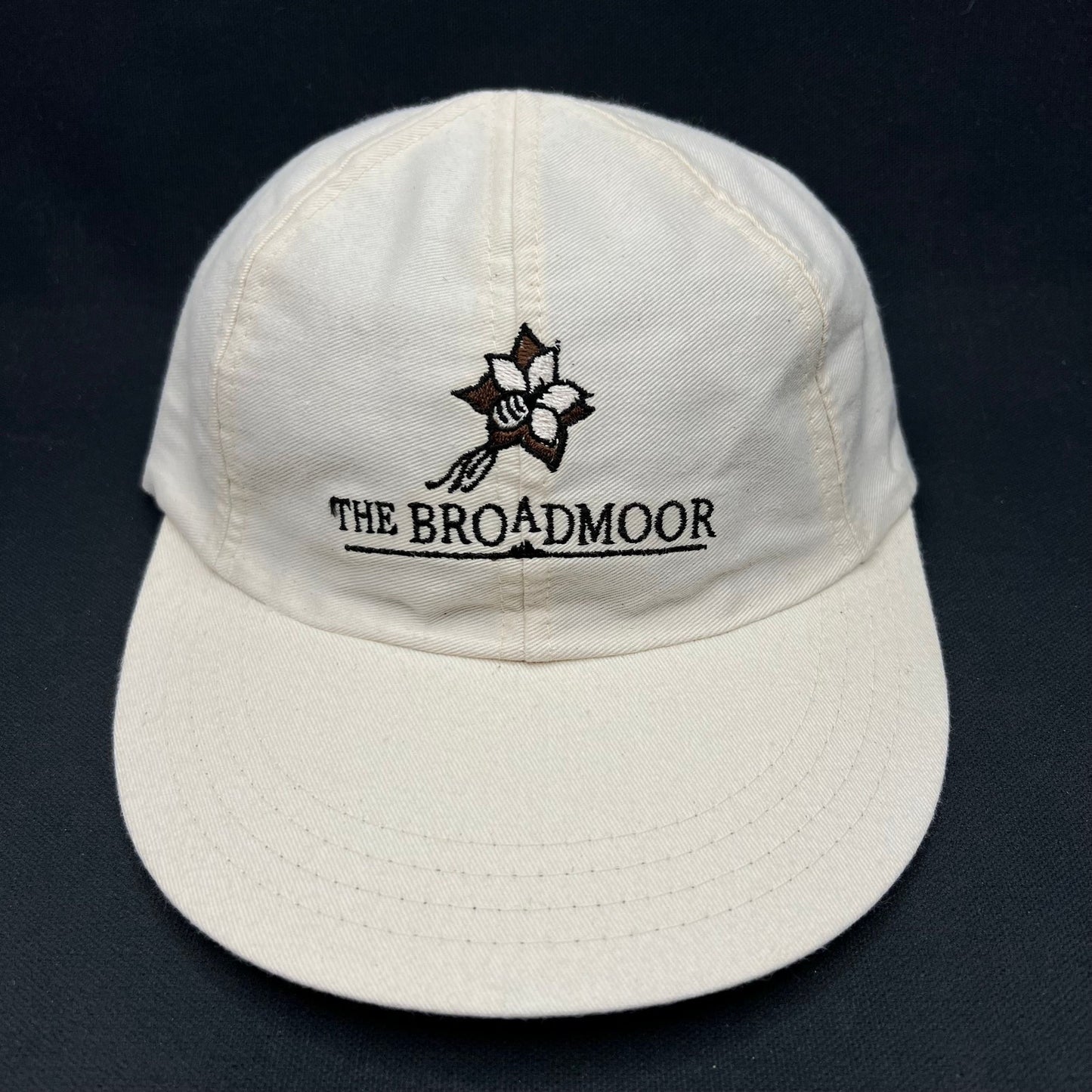 The Broadmoor Golf Resort Strapback Hat NWT White Adjustable