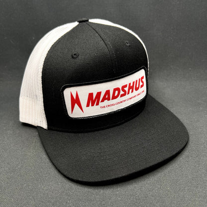 Madshus Cross Country Ski Company Snapback Trucker Hat Black White