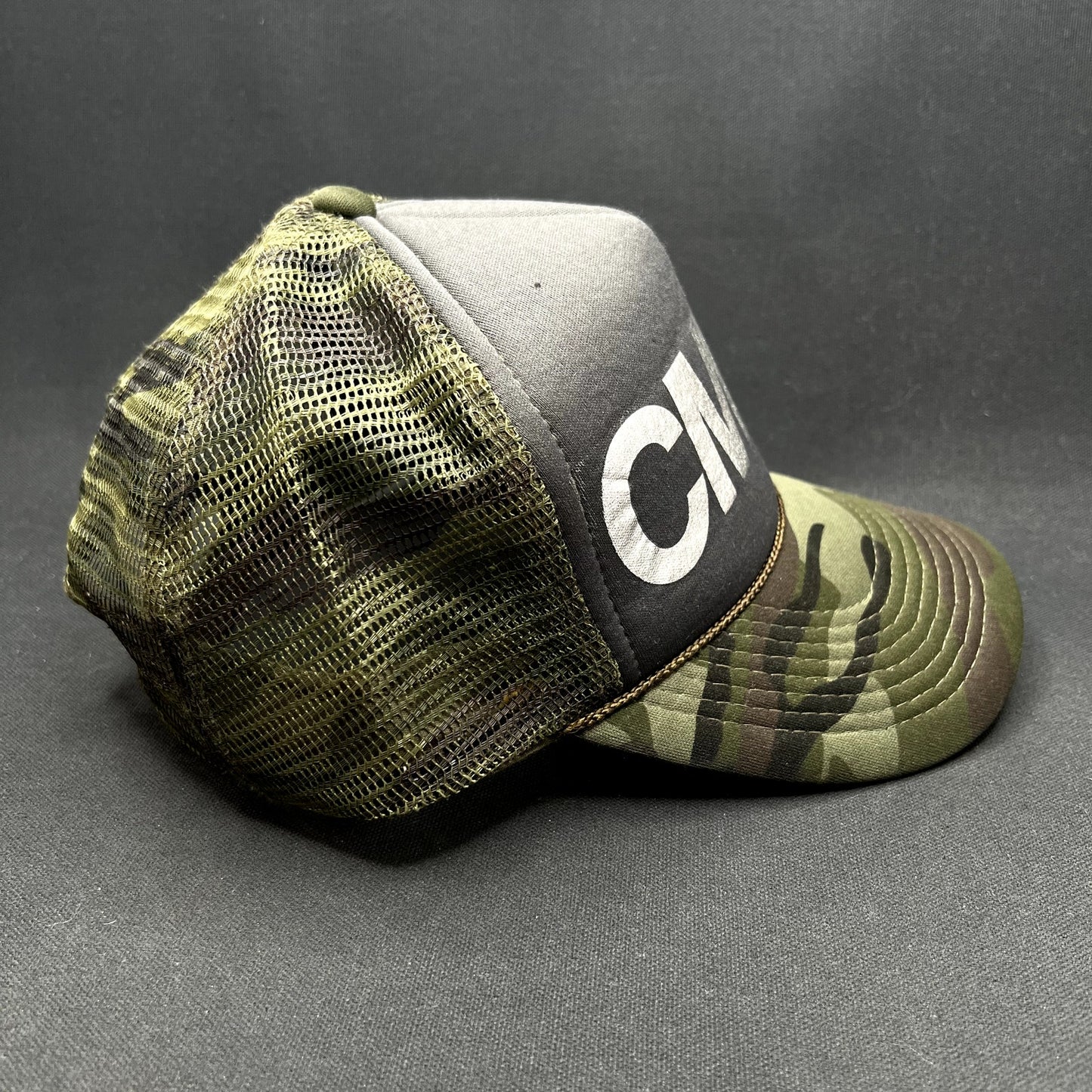 Eskyflavor CMON Camo Trucker Snapback Hat Hawaii Double Portion Mesh Cap