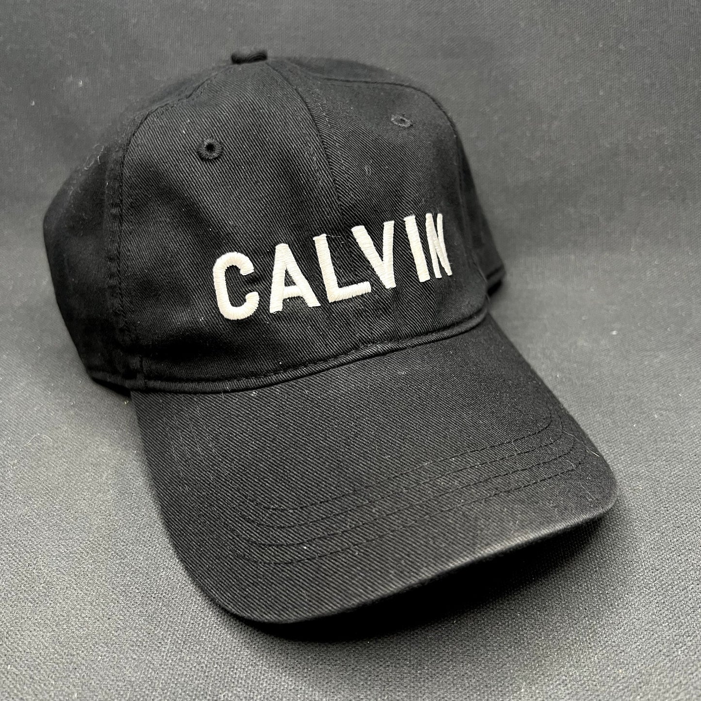 Vintage Calvin Klein CK Strapback Hat Black Minimalist Cap