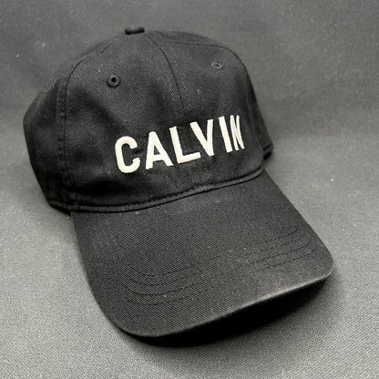 Vintage Calvin Klein CK Strapback Hat Black Minimalist Cap