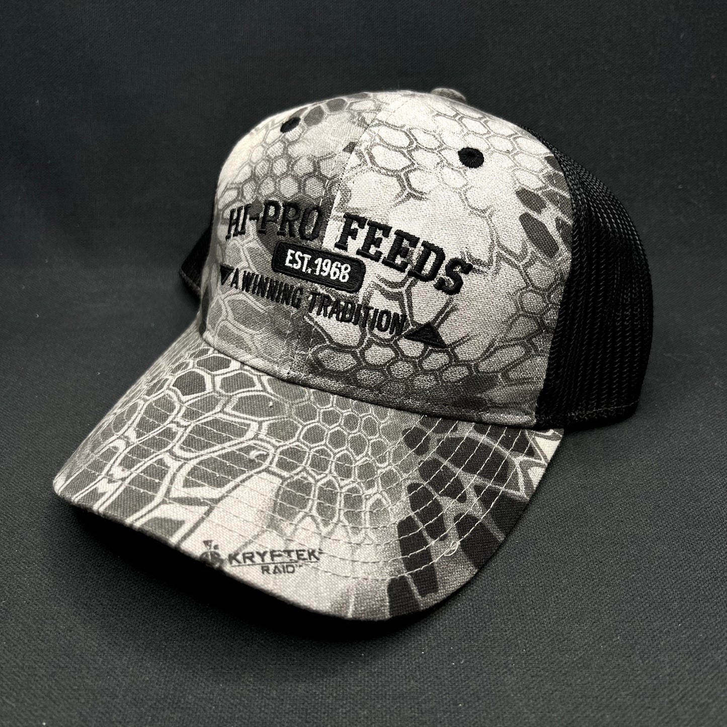 Hi-Pro Feeds Est. 1968 Kryptek Raid Camo Trucker Snapback Hat