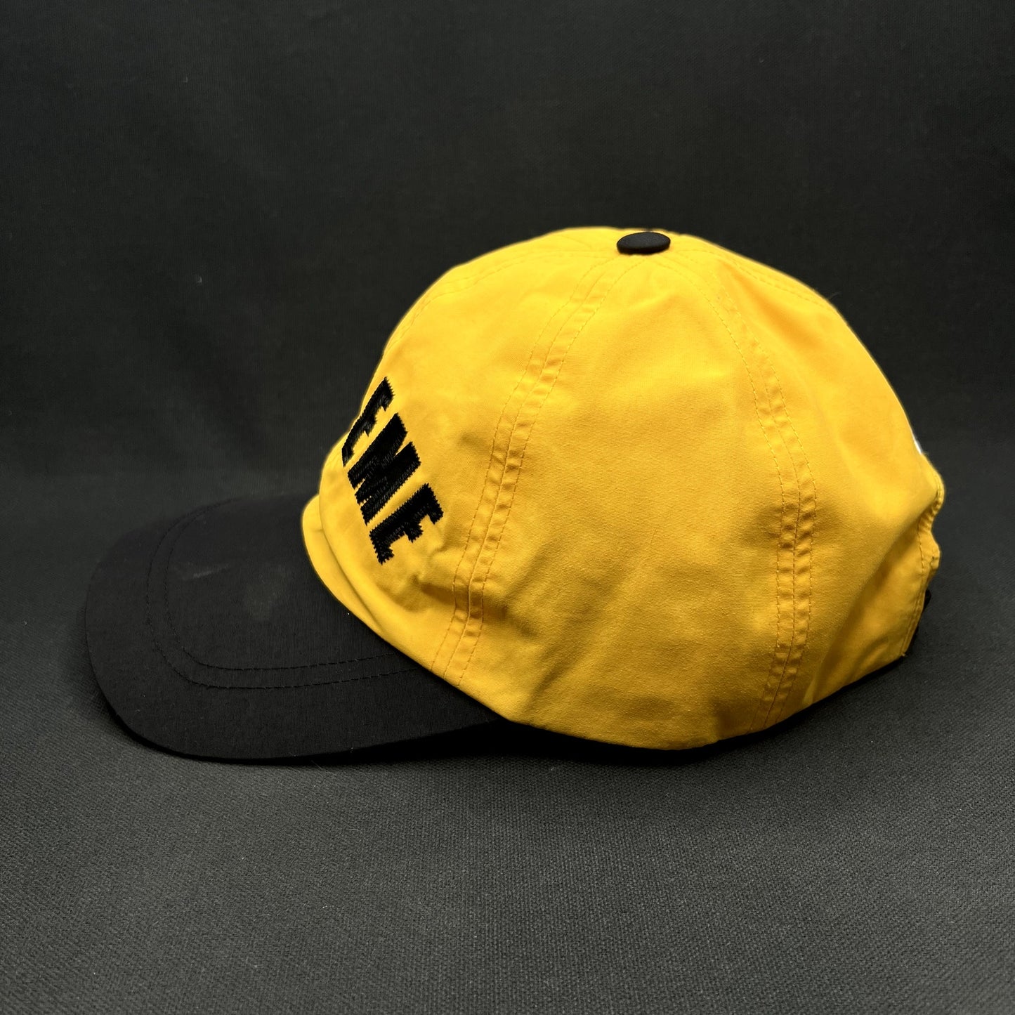 Supreme x The North Face Gore-Tex Yellow Black Strapback Camp Cap Hat