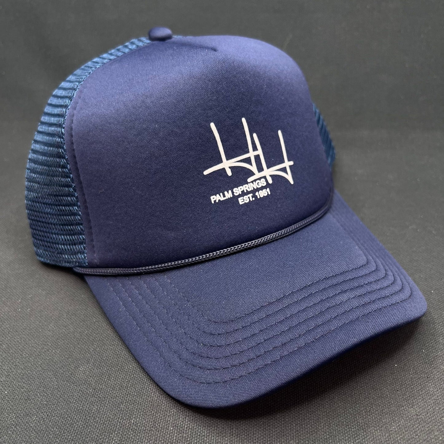 H&H Palm Springs Trucker Hat Est. 1961 Rope Snapback Cap
