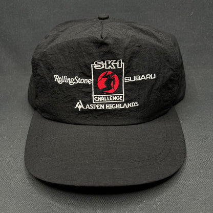 Vintage Subaru Rolling Stone Aspen Highlands Ski Challenge Snapback Hat