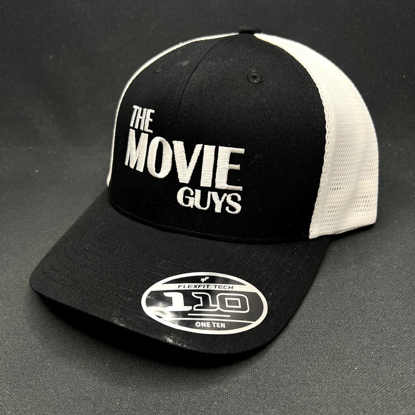 The Movie Guys Flexfit Trucker Snapback Hat Black White Podcast Film Industry
