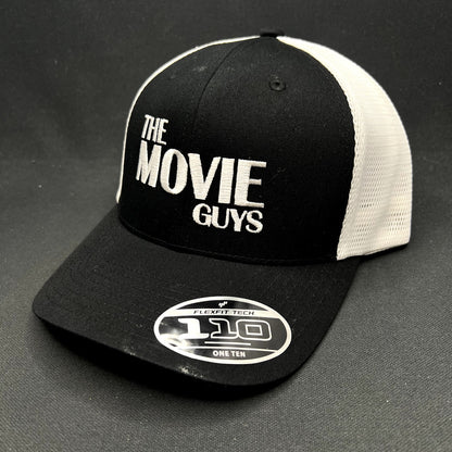 The Movie Guys Flexfit Trucker Snapback Hat Black White Podcast Film Industry
