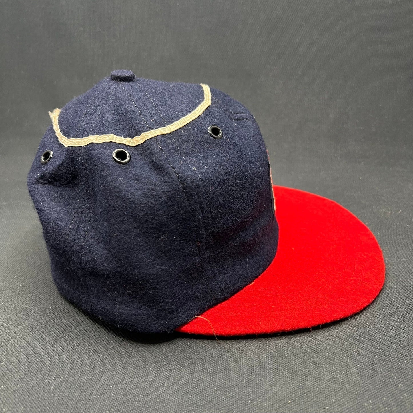 Vintage California Angels Wool Snapback Hat Navy Red Green Undervisor